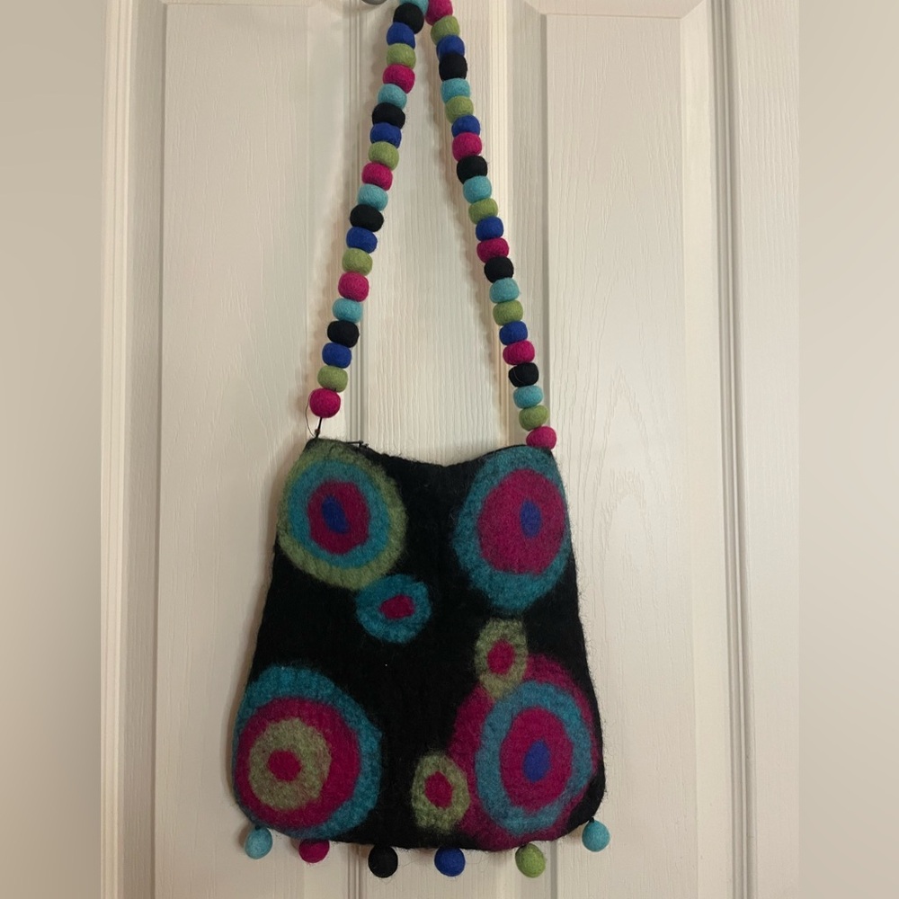 Colorful Felt Shoulder Bag
